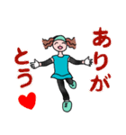 マラソン女子（個別スタンプ：12）