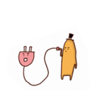 couch potato:eye browes（個別スタンプ：1）