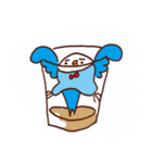 couch potato:eye browes（個別スタンプ：12）