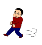 ボーダーメガネくん（個別スタンプ：33）