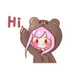 Yuki daily with her happy companions（個別スタンプ：1）