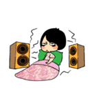 Long Day of Little Girl in Flower Dress（個別スタンプ：17）