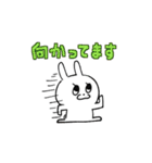 うさぎのフラワー（個別スタンプ：16）