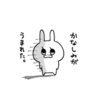 うさぎのフラワー（個別スタンプ：34）