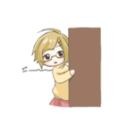 眼鏡な女子のスタンプ（個別スタンプ：9）