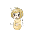 眼鏡な女子のスタンプ（個別スタンプ：10）