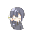 眼鏡な女子のスタンプ（個別スタンプ：20）