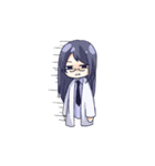 眼鏡な女子のスタンプ（個別スタンプ：32）