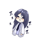 眼鏡な女子のスタンプ（個別スタンプ：34）