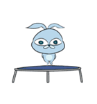 ！！！cynical super crazy blue rabbit！！！（個別スタンプ：3）