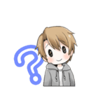 長袖パーカー男子（個別スタンプ：7）