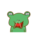 A green frog（個別スタンプ：31）