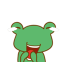 A green frog（個別スタンプ：35）