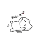 しろいねこのぽん吉くん（個別スタンプ：10）