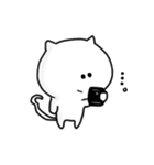 しろいねこのぽん吉くん（個別スタンプ：13）