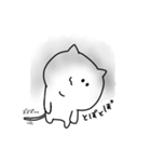 しろいねこのぽん吉くん（個別スタンプ：37）