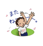 体操着の幼稚園児(男の子)（個別スタンプ：18）