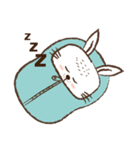 Square face rabbit's life（個別スタンプ：3）