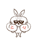Square face rabbit's life（個別スタンプ：13）