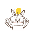 Square face rabbit's life（個別スタンプ：25）