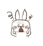 Square face rabbit's life（個別スタンプ：29）