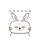 Square face rabbit's life（個別スタンプ：30）
