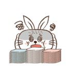 Square face rabbit's life（個別スタンプ：31）