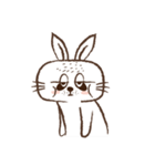 Square face rabbit's life（個別スタンプ：39）
