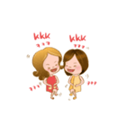 Jin ＆ Joo Kpop Kdrama Fangirl（個別スタンプ：2）