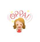 Jin ＆ Joo Kpop Kdrama Fangirl（個別スタンプ：3）