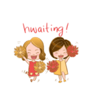 Jin ＆ Joo Kpop Kdrama Fangirl（個別スタンプ：4）