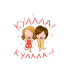 Jin ＆ Joo Kpop Kdrama Fangirl（個別スタンプ：5）