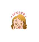 Jin ＆ Joo Kpop Kdrama Fangirl（個別スタンプ：10）