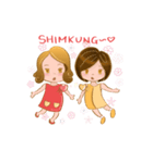 Jin ＆ Joo Kpop Kdrama Fangirl（個別スタンプ：11）