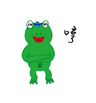 DeleBer Frog-new to here（個別スタンプ：13）