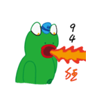 DeleBer Frog-new to here（個別スタンプ：38）