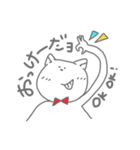 蝶ネクタイのねこ（個別スタンプ：1）