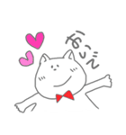 蝶ネクタイのねこ（個別スタンプ：19）
