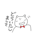 蝶ネクタイのねこ（個別スタンプ：26）