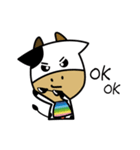 Niu-Niu: moo, let's have a cow.（個別スタンプ：10）