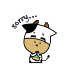 Niu-Niu: moo, let's have a cow.（個別スタンプ：35）
