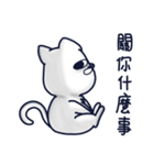 100 percent white cat（個別スタンプ：9）