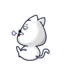 100 percent white cat（個別スタンプ：27）