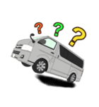 ワゴン車キャンピングカー 商用車スタンプ（個別スタンプ：15）