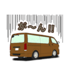 ワゴン車キャンピングカー 商用車スタンプ（個別スタンプ：21）