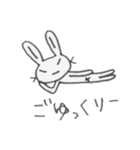 つり目うさぎのしろたさん3（個別スタンプ：4）
