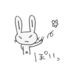 つり目うさぎのしろたさん3（個別スタンプ：18）