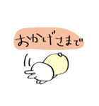 会社で使いやすい癒しスタンプ〜82ウサギ〜（個別スタンプ：28）