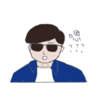 a boy wearing sunglasses（個別スタンプ：3）