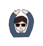 a boy wearing sunglasses（個別スタンプ：26）